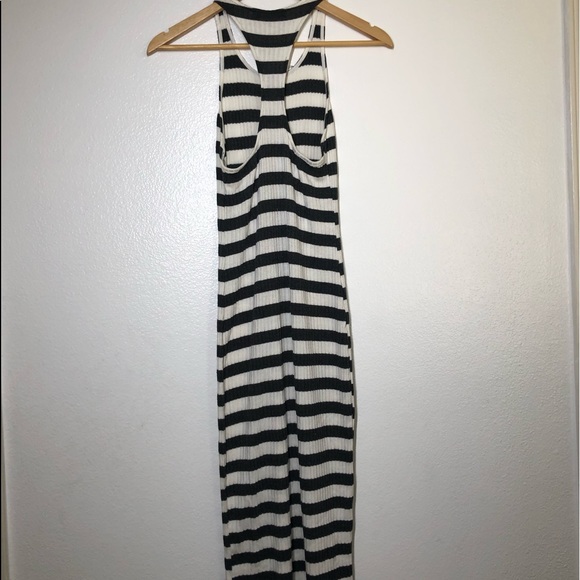 Silencio Los Angeles Black and White Striped Dress - Picture 6 of 8